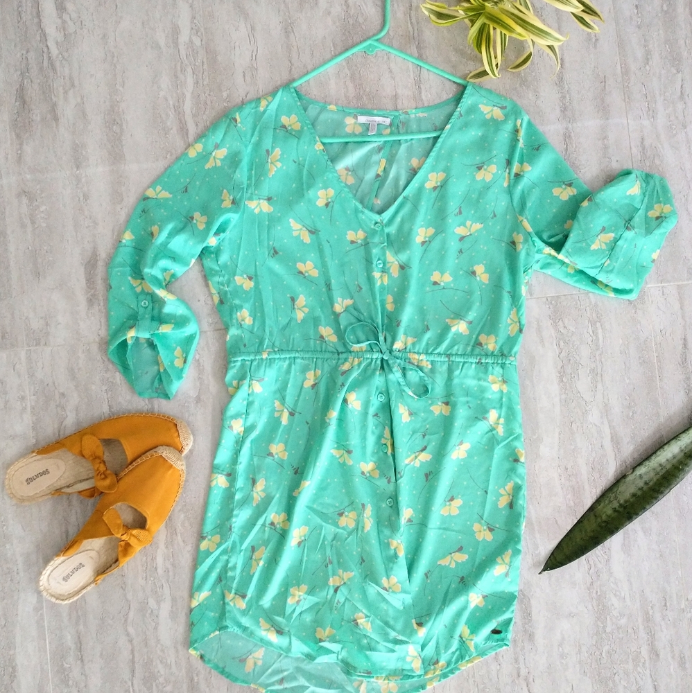 O'neill Mint Green Open Back Dress